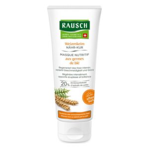 Tube mit Haarmaske von Rausch, Weizenkeim-Nähr-Kur, für regeneriertes, geschmeidiges Haar.