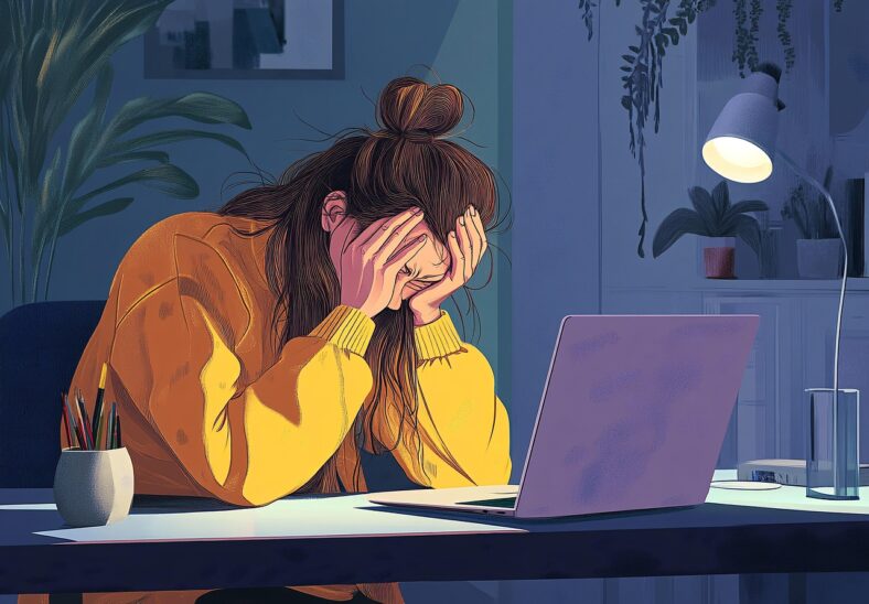 ai generated office worker tired 9200140