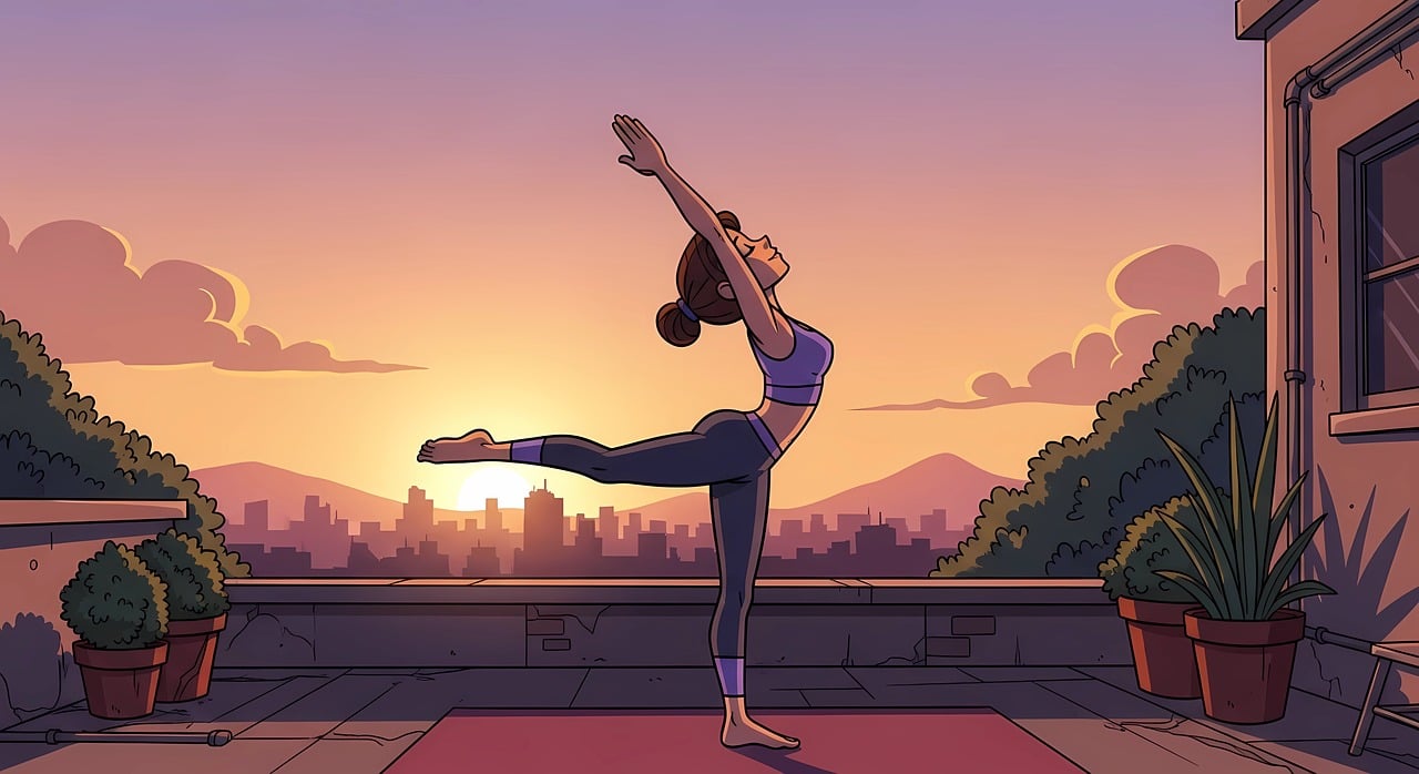 yoga woman terrace sunrise 9881413 yoga woman terrace sunrise 9881413